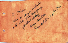 RARE GILBERTO CHANG INSCRIBED SIGNED AUTOGRAPH 1946 ORIG MA81 picture