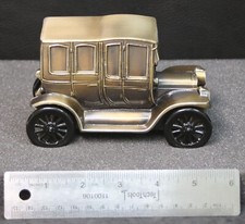Vintage Banthrico 1912 Packard Car type Die Cast Coin Bank in original box #345 picture