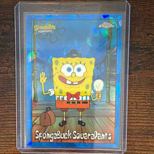 Topps SpongeBob SquarePants Chrome 2024 SpongeBuck SquarePants #54 Refractor picture