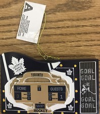 New Toronto Maple Leaf Christmas Scoreboard Ornament  NHL Hockey Decoration picture