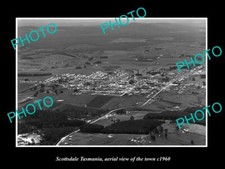 OLD 8x6 HISTORIC PHOTO OF SCOTTSDALE TASMANIA AERIAL VIEW OF THE TOWN c1960 picture