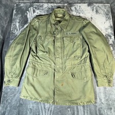 Vintage 1961 US Army M65 Field Jacket Men’s OG107 Crown Zip Early QM picture