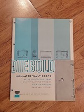 1960's Diebold Bank Equipment Brochure Booklet vault drive up window picture