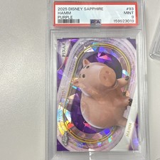 Topps 2025 Disney Sapphire #93 Hamm Purple Parallel 14/15 PSA 9 Non-Sport Card picture