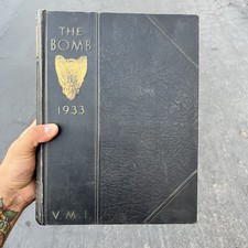 1933 VMI Virginia Military Institute The Bomb Yearbook Annual Lexington VA picture