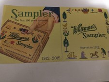 Lot 2 Whitman sampler chocolate advertising booklet Catalog 1912 2012 history picture