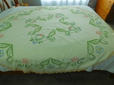 Vintage Handcrafted Greek Round Tablecloth picture