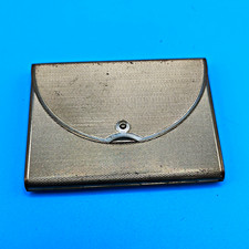 Vintage Coty Gold Tone Envelope Loose Powder Vanity Compact Case Mirror 1940s picture