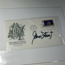 FDI First Day Issue Autographed Signed James Stewart 1976 picture
