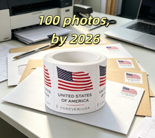 1 Roll Of 100 2026 U.S. Flag First Class US Postage Stamps 100PCS New- picture