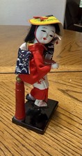 Vintage 6 Inch Japanese NINGYO Doll, Traditional, Geisha Dancer Figurine picture