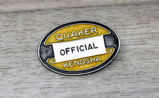 Vintage 1940's Quaker Kenosha Wisconsin Employee Factory ID Badge Pin pinback picture