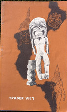 RARE 1976 Trader Vic's Seattle Restaurant Menu Mint Condition 50 Years Old picture