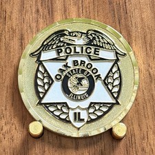 Oak Brook IL Police Sergeant Vel Torlo Thin Blue Line Challenge Coin W#10 picture