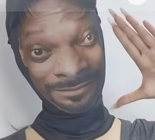 New Snoop Dog Doggy Dogg costume Mesh Seethru Mask Full Face Halloween Cosplay picture