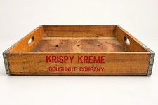 Vintage Krispy Kreme Doughnut Co Wooden Crate Advertising Charleston SC picture