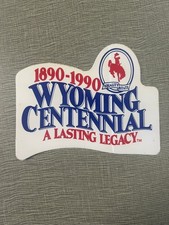 1890-1990 Wyoming Centennial Sticker 