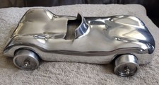 RARE Mid-Century Modern 1950's Heavy Aluminum Streamlined Auto Ashtray picture