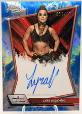 2026 Topps Chrome WWE Lyra Valkyria Red Brand Auto Blue Refractor /150 #RBA-LYR picture