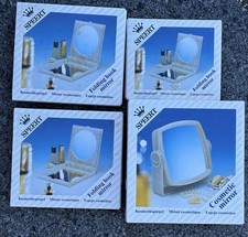 🔥Vintage SPEERT Mirror Lot 4 NOS Marbled Tortoise 3 Folding 1 Tabletop Vanity picture