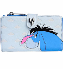 NEW | Loungefly Disney Eeyore Light Blue Zip-Around Wallet picture