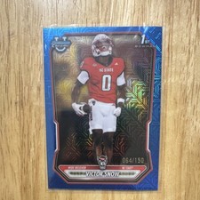 Topps 2025 Bowman Chrome Victor Snow 1st Edition Blue Refractor 064/150 picture