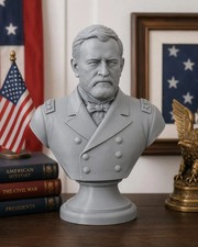 Ulysses S Grant Bust, Civil War General Sculpture picture