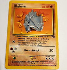 Pokémon TCG Rhyhorn #61/64 1999 Jungle Set Non-Holo English Trading Card picture