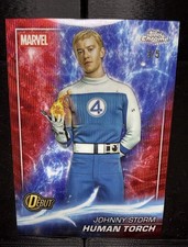 2025 Topps Chrome Marvel Studios Red Wave Johnny Storm Human Torch 🔥 /5 picture