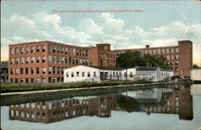 Chicopee Falls MA Automobile Factory Newochrome c1910s Vintage Postcard picture