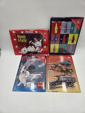 Vtg 1996 Coca Cola Team Metal Tin Sign Poster Lot of 4 Always Polar Bear (A3) picture