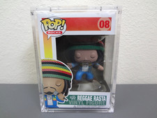 REGGAE RASTA Funko POP Rocks #08 Radio Days Bob Marley + PopShield Acrylic Case picture