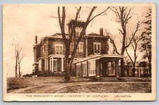 Lexington Kentucky University of Kentucky President's House Albertype Postcard picture