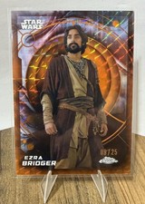 2026 Topps Chrome Star Wars Ezra Bridger Orange Geometric Refractor /25 picture