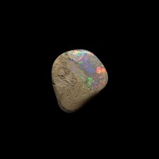 Polished Australian Coober Pedy Color Streak Opal Stone Specimen picture