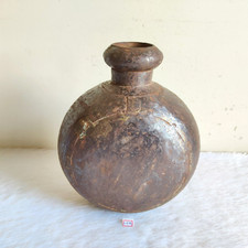 1920s Vintage Primitive Old Handmade Brass Iron Oil Container Camel Desert I832 picture
