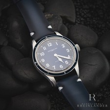 Montblanc 1858 Collection Steel Ceramic 40mm Automatic Blue Calf ID 126758 Original Box picture