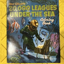 Vintage Walt Disney's 20,000 Leagues Under the Sea Coloring Book 1954 picture