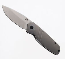 Kansept Turaco Folding Knife Bead Blast Titanium Handle S35VN Plain Edge K2049A1 picture