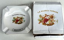 Vtg La Gloria Cubana Logo - 4 Slots Ceramic Cigar Ashtray w/Box--NOS picture