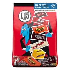 Hershey Assorted, 115 Count (Pack of 1), Assorted (Orange, Black, Purple) picture
