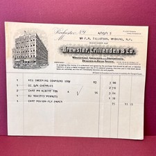 Antique billhead receipt Brewster Grocers 4/13/15 Rochester NY SL2 picture