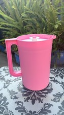 Tupperware Classic Push Button Pitcher 2 Liter pink Color New picture