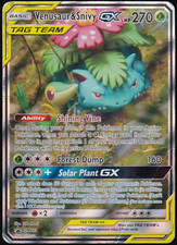 Pokémon TCG Venusaur & Snivy GX SM229 Promo TAG TEAM Foil HP picture