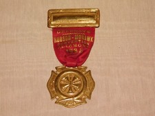 VINTAGE 1935 HUDSON MOHAWK CONVENTION ALTAMONT DELEGATE FIREMEN RIBBON MEDAL picture