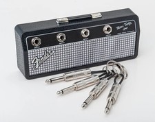 Pluginz - Fender - Jack Rack - Black & Silver with 4 Guitar Plug Keychains [New picture