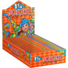 Joker Rolling Paper 1 1/4 Orange Slow Burn 1.25 Cigarette Paper (Box of 24) picture