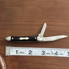 Vintage Columbia 2 Blade Pocket Knife Made In USA Jim Kelley’s Nugget picture