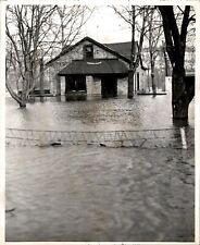 LG34 1952 Original Photo VILLAGE OF LILYDALE FLOOD DAMAGE MINNESOTA UNDER WATER picture
