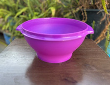 Tupperware Jumbo Servalier Bowl Purple 17 Cup NO LID - MISSING LID New picture